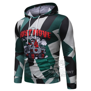 เสื้อฮู้ดดี้พิมพ์ลายซิลค์สกรีน โลโก้สั่งทำได้ เสื้อพูลโอเวอร์ผู้ชาย ผ้าฟลีซถัก 3 มิติ โพลีเอสเตอร์ 360 กรัม แบบเรียบ - Product Image 2