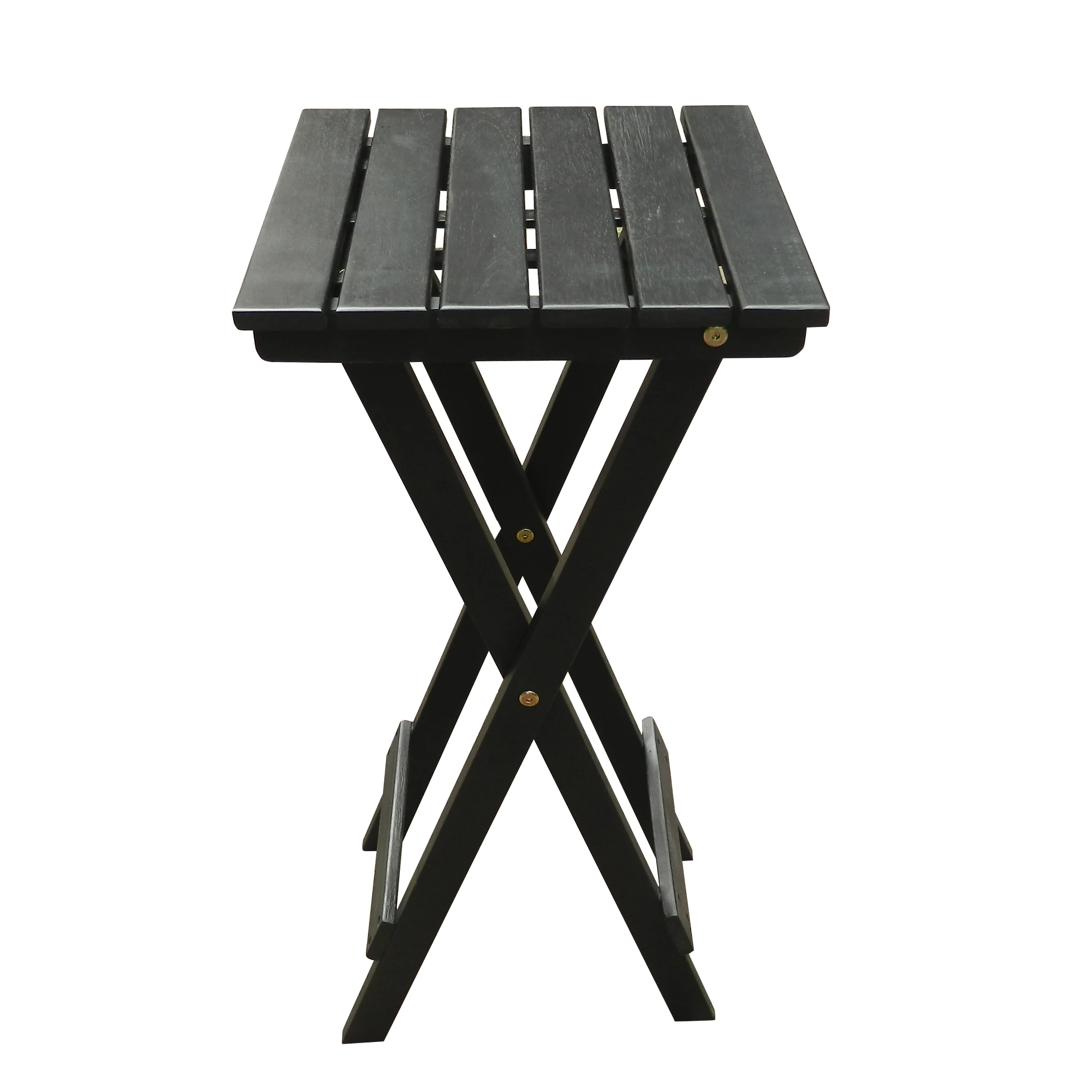 Folding Side Table of Vietnamese acacia wood, environmentally friendly, foldable, easy to move