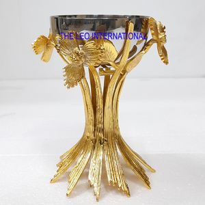 Support à fleurs en métal coulé couleur dorée blanc mat bol brûleur de haute qualité Mabkhara encens charbon de bois Oud - Product Image 6