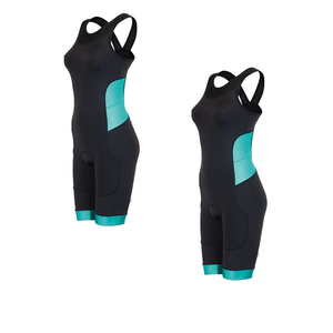 ชุดฟิตเนสออกกำลังกายสำหรับผู้หญิง1ชิ้น,ชุดสีดำแบบไตรกีฬาแบบลำลอง - Product Image 4