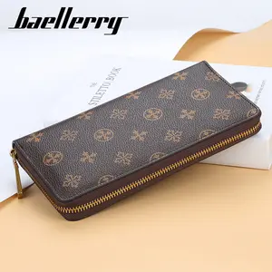 2022 Baellerry Luxury Large PU Leather Rfid Wallets For Women Minimilist 12 Card Slots Clutch Purse Long Phone Ladies Wallet