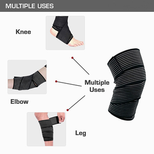 Fitness Workout Wear Adjustable Breathable Sport <b>Knee</b> Brace <b>Support</b> Compression <b>Knee</b> Weight Lifting <b>Knee</b> Wrap - Product Image 3