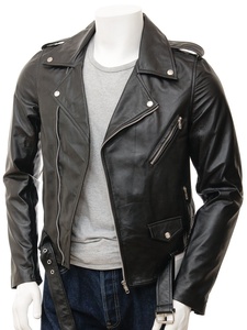 Blouson en cuir Pu lavable noir à manches longues pour homme, vêtement imperméable en coton, imperméable et durable, avec fermeture éclair, - Product Image 3