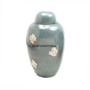 Hand Paint Finished Funeral Service Accessories Cremation Urns Custom Color Metal Urn Human <b>Ashes</b> Jar Cremation Brass Urns - Product Image 5
