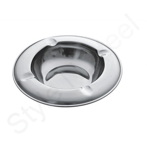 Cenicero de acero inoxidable personalizado, Cenicero redondo para cigarros, precio al por mayor - Product Image 1