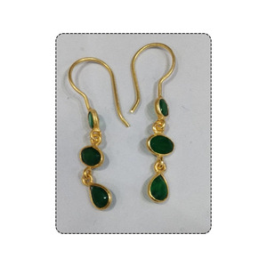 Boucles d'oreilles en argent sterling 925 de conception la plus récente du vendeur et du fournisseur indiens en gros - Product Image 1