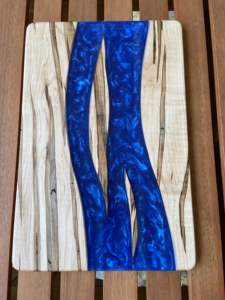 Bandeja de Servicio de Resina Epoxi y Madera de Mango con Asa de Metal, para Hoteles y Restaurantes, Utensilios de Cocina, Bandeja para Mesa de Centro - Product Image 5