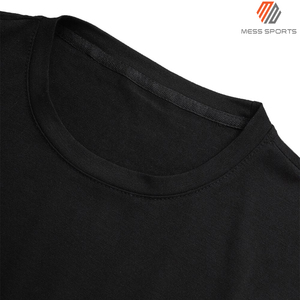 เสื้อยืดโอเวอร์ไซส์ผู้ชายสีดำ ราคาถูกที่สุด ผ้าฝ้าย 100% สไตล์ลำลอง ดีไซน์โลโก้เรียบง่าย คุณภาพสูง เสื้อสตรีทแวร์ - Product Image 4