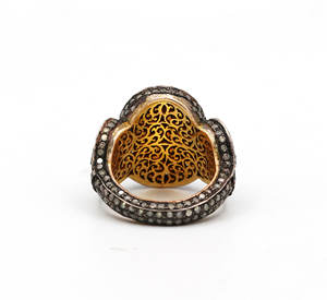 925อัญมณีโบราณ polki ทำด้วยมือเงินสเตอร์ลิงเครื่องประดับวิคตอเรียสำหรับขายส่ง - Product Image 3