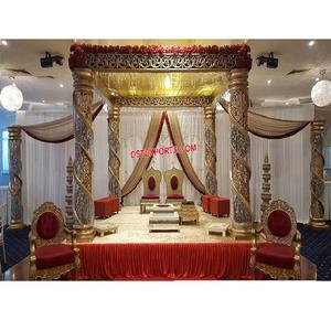 เสาคริสตัลแบบเกลียวมีสไตล์เสาจับของชำร่วยองานแต่งงานของอินเดียพิธีแต่งงาน - Product Image 1