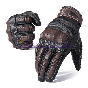 Wholesale Motorcycle Genuine Leather <b>Gloves</b> Premium Vintage Touchscreen Full <b>Finger</b> <b>Gloves</b> - Product Image 1