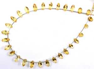 พลอยซิทรีนธรรมชาติ29ชิ้นพลอยสีเหลืองทรงรีรูปทรงมาร์คีทำเครื่องประดับ - Product Image 2