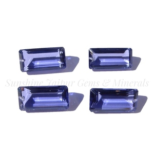 5X10mm Baguette Cut Naturel IOLITE Haute Qualité À Facettes Pierres Précieuses En Vrac Par Carat IGI Certifié En Gros Usine Prix Foncé - Product Image 4