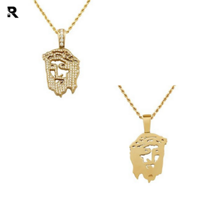 Pendentif tête de jésus, en diamant de 14K, jaune, blanc, or, 2.25 carats à 5.50 CT, livraison gratuite - Product Image 2