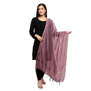 Femmes Indien Ethnique Designer Coloré Brodé Dames Dupatta Étole Sans Coton Lin Crêpe Acrylique Polyester Georgette - Product Image 3