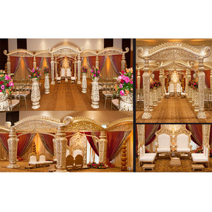 Maharaja boda Kalyana Mandapam decoración gran boda tradicional Mandap decoración increíble indio Decorati Mandap Australia - Product Image 1
