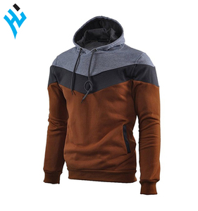 Sudadera con capucha marrón ligera de gran tamaño con logotipo personalizado de canguro, sudaderas con capucha de calle alta con patrón personalizado, sudaderas con capucha para hombre de otoño e invierno - Product Image 1