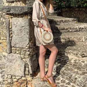 ขายส่งธรรมชาติ CROSSBODY กระเป๋าหวายรอบจากเวียดนาม // Jolene + 84 336089155 - Product Image 6