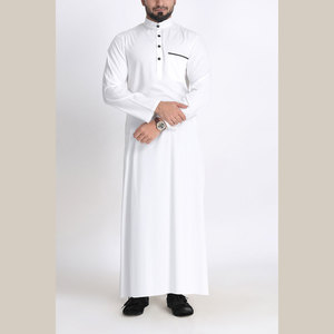 Vêtements islamiques en gros imprimés personnalisés pour hommes Al Daffah Robes style Qatar Daffah vêtements musulmans pour adultes Pakistan bon marché - Product Image 5