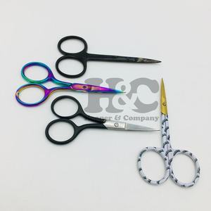 Plasma Black Manicure <b>Cuticle</b> Nail Scissors New Curved Scissors Sharp Gold Tip Lash Logo Stainless Steel Beauty <b>Tool</b> Sustainable - Product Image 5