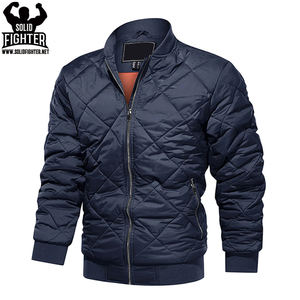 OEM Logo Personnalisé Vêtements homme Usine Tissu Gros Blouson Côtelé Manchette Vestes - Product Image 3