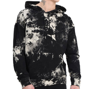 2025 Trendy Oversized Woven Print <b>Tie</b> Dye Hoodie for <b>Men</b> Custom Logo Polyester Wholesale Winter - Product Image 5