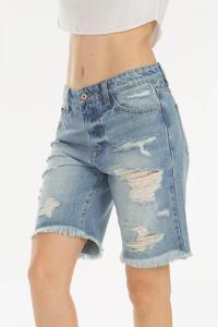 High Quality Women's Denim Shorts for Running Yoga Gym Sexy Slim Fit Hot <b>Pants</b> Trendy Short Exclusive Collections Washed - Product Image 2