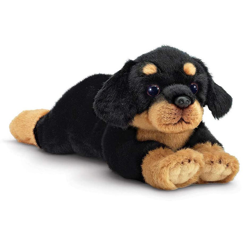 large stuffed rottweiler