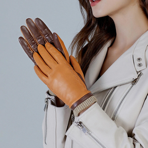 Women's High Quality Full <b>Finger</b> Leather <b>Gloves</b> for Winter Warmers for Daily and Outdoor Casual Scenes - Product Image 6