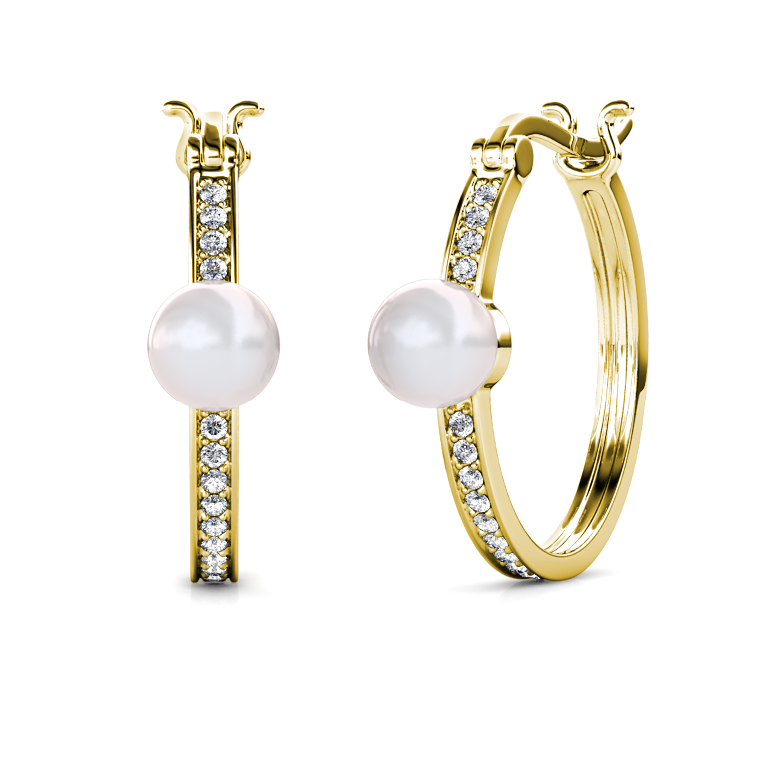 S925 With 18k Yellow Gold Plated Luxury Earrings