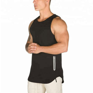 Camiseta sin mangas de verano con cuello en V para hombre, camiseta transpirable de secado rápido para entrenamiento físico, camiseta de gimnasio, estilo informal - Product Image 3