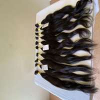 Russe en vrac extensions de cheveux humains, non transformés 100% vague lâche extension en vrac de cheveux humains humains tressage cheveux en vrac pas de trame
