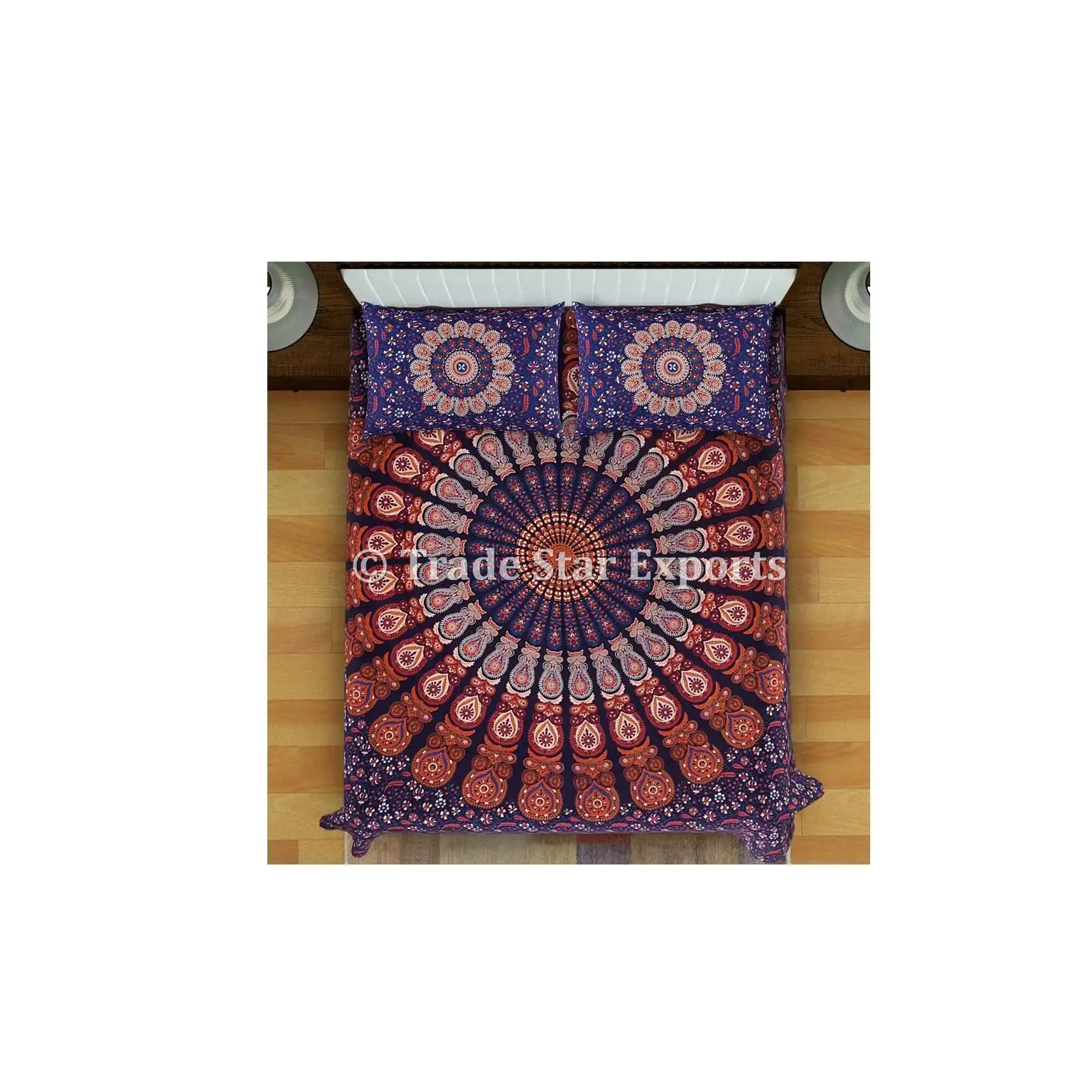 Baumwolle Bettlaken Set Home Decor Bettwäsche-Sets Ombre Bettdecke Indian Mandala Tages decke Set