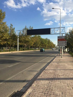 Système de signalisation routière LED en aluminium PARYA pour l'extérieur, avec couleur et taille personnalisées, étanche IP65, certifié ISO pour la sécurité routière