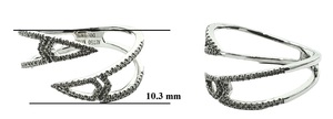 Arrow Great Offer Simply China Factory Direct 18k White Gold Natural Diamond Engagement Eternity Wedding Band Ring for Women - Product Image 2