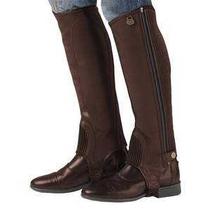 Original sur mesure Amara cuir véritable côtelé mince mollet femmes confortable demi-chaps élastique pour l'équitation - Product Image 2