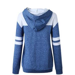 Long Sleeve Kangaroo Pocket Drawstring Hooded Sweatshirt For Women Cowl Neck <b>Pullover</b> <b>Jumper</b> Hoodie - Product Image 3