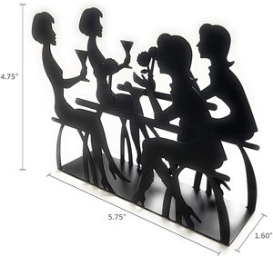 Porte-serviettes en métal, boîte à serviettes de table, mignon, personnalisé, restaurants, mariage, décoration de la maison, décoration de cuisine, vaisselle, porte-mouchoirs, cadeau - Product Image 3