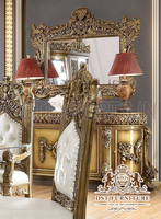Ensemble de meubles de salle à manger de style baroque européen, meubles de salle à manger anciens faits à la main, acheter une suite de table à manger
