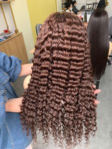 Extensiones de Cabello Remy de Una Sola Tira con Cierre Frontal de Encaje HD Vietnamita, Color Marrón Mezclado con Mechas, Cabello Virgen con Cutícula Alineada - Product Image 2