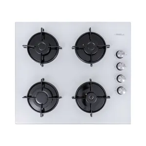 Gas Hob Built-in 4 Burner Aluminum Ce Gas Safety System , Triple Burner LPG / NG 3 Years Contact The Supplier Gas Cooktops