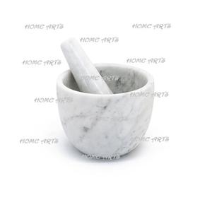 Mortero y pilón de mármol de diseño clásico, tamaño y forma personalizados, con la mejor calidad. - Product Image 4