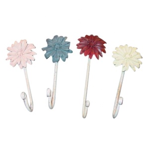 Iron Hooks Flower Hangers Living Room Wardrobe <b>Clothes</b> Hidden <b>Wall</b> Hook Decorative <b>Wall</b> <b>Mounted</b> Metal Luxury Clothing - Product Image 1