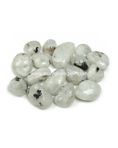 Cristales de piedra lunar llamativos naturales bellamente pulidos estilo Feng Shui caído para meditación y curación coleccionables - Product Image 5