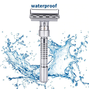 Maquinilla de afeitar de doble filo ajustable, afeitadora de seguridad, cuchillas de afeitar con 5 cuchillas - Product Image 4
