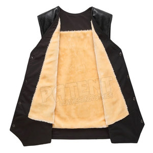 New Arrival Cowhide Genuine Leather <b>Vest</b> Motorcycle Men's Slim Fit Real Leather <b>Vest</b> Custom Made <b>Vest</b> - Product Image 4