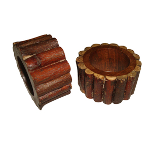 Anneau de serviette de finition naturelle en bambou, 4 pièces, fait à la main, décoration de mariage, pour la maison, offre spéciale, prix réglable - Product Image 2