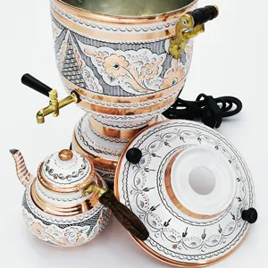 traditional copper handmade tea pot semaver