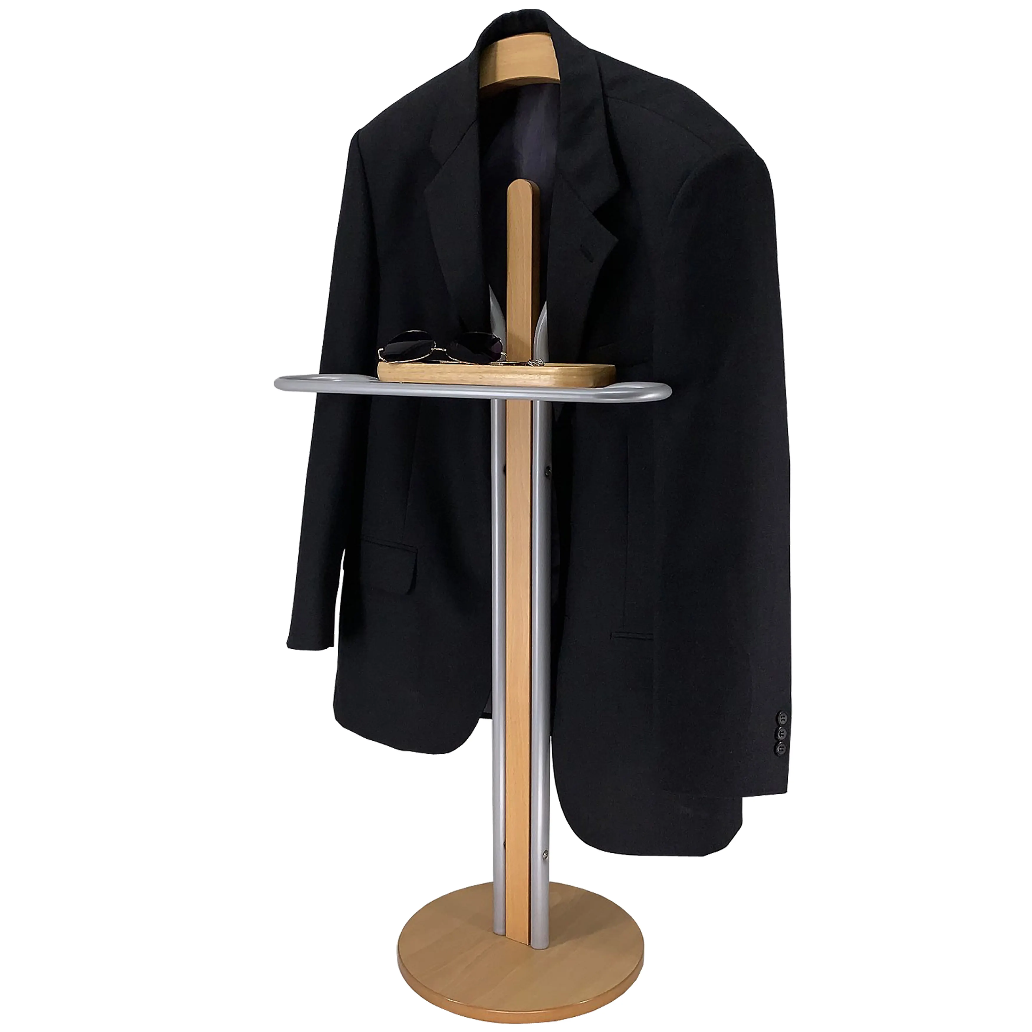 Cheap price and good quality bedroom valet stand / unique fashion wooden suit valet rack stand / valet stand /