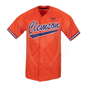 Nouveau style de maillot de baseball respirant en polyester, logo personnalisé, anti-UV, séchage rapide, antibactérien, unisexe, adulte, grande taille, faible MOQ - Product Image 2